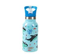 IDRINK® - Bouteille thermique révolutionnaire KIDS, 2 murs, bouteille en acier inoxydable capacité 350 ml KIDS (SHARK)