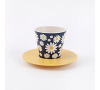 IDRINK® - Ensemble tasse, soucoupe et cuillère en RPET | sympathique respectueux de l'écologie | (CIRCLE)