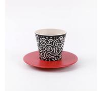 IDRINK® - Ensemble tasse, soucoupe et cuillère en RPET | sympathique respectueux de l'écologie | (CIRCLE)