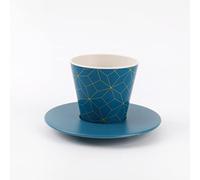 IDRINK® - Ensemble tasse, soucoupe et cuillère en RPET | sympathique respectueux de l'écologie | (CIRCLE)