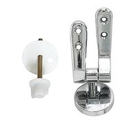 No marca Idroblock 03035001 Paire de charnières pour sièges WC, 8 vis en INOX, chromé