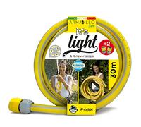 Idroeasy Kink Kong Tuyau d'Arrosage 3/4 Pouce 30 Mètres Ultraléger, Anti-Nœud et Anti-Torsion, Atoxique et Réparable avec 2 Raccords, Fabriqué en Italie