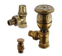 IDROSFER - NEGRI S.R.L - Kit Robinet thermostatique avec coude de réglage 15x21 et purgeur - IDRKI550C