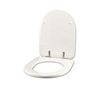 Idrotop Abattant WC pour JACOB DELAFON ALTAIR BLANC - Siège en bois avec charnière chromée - Fermeture normale ou soft close