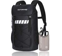 IDRYBAG Sac à Dos Étanche pour Hommes 25L/45L, Sacs Étanches pour Kayak, Sac à Dos Étanche pour Randonnée. Noir 25L