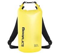 IDRYBAG Sac étanche Transparent 2L/5L/10L/15L/20L, Petit Sac étanche pour Kayak, Flottant pour Camping et Voyage
