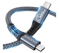 iDsonix Câble Thunderbolt 4, Compatible avec Câble Thunderbolt 3/USB 4 40 Gbit/s, Affichage Simple 8K ou double 4K, câble de type C avec charge 100 W, pour MacBooks, hub USB C, SSD