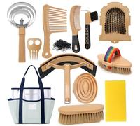 IDUNSEED Kit de pansage 13 pièces avec 12 accessoires et 1 sac