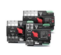 IDUTQUMW 1pc Din Rail 3 Phase 4P L N 220V-230V 125A Dual Power Automatic Transfer Electrical Selector Switch