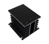 IDUTQUMW 1pc FHSH01-110B Black 110 * 100 * 80 mm 60A Three Phase Solid State Relay SSR Aluminum Heat Sink Radiator FHS-T60