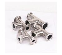 IDUTQUMW 1pc Tube O/D 19mm Ferrule O/D 50.5mm Tri Clamp Equal Tee 304 Stainless Pipe Fitting Brew Beer
