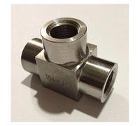IDUTQUMW Equal 1/4" Female Threaded Tee 3 Way 304 Stainless Steel Pipe Fitting Connector Max Pressure 2.5 Mpa