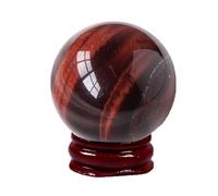 IDUTQUMW Jasper Quartz Sphere Ball Red Tiger Eye Crystal Gemstone Stone Home Decor Ornaments Sculpture Gift for Friends Family,3cm/1.18 inch
