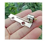 IDUTQUMW Two-Phase Four-wire Miniature Stepping Motors 10 MM Stepper Motors Machinery with Stand and Copper Gear for DIY
