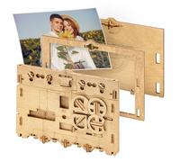 iDventure Clueframe, Cadre Photo à énigme avec Code Personnalisable | Aventure de détective, Appareil photo rétro, Jeu d’Escape Room, Casse-tête adulte difficile, Mécanismes ingénieux, Niveau 5/5