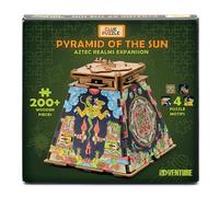 iDventure Cluepuzzle Pyramide du Soleil, Extension Monde Aztèque | 4 motifs supplémentaires, Illustrations d’artiste, Puzzle en bois, Plus de 200 pièces, Casse-tête pour adultes et familles