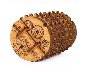 iDventure Kryptos Une boîte au trésor mécanique - Bijoux cachette Cadeaux de Mariage - Cryptex - Emballage Cadeau Anniversaire Questbox Saint-Valentin - Puzzle 3D