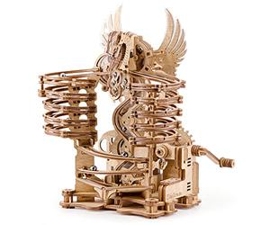 iDventure Piste de Billes Dragon, Kit Puzzle 3D en Bois pour Adultes