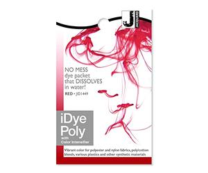 IDye tissu jacquard polyester pour synthétique rouge