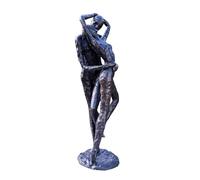 IDYL Sculpture en bronze couple qui s'embrasse | 54 x 15 x 18 cm | Figurine moderne en bronze fabriquée à la main | Sculpture de jardin - Décoration d'intérieur | Artisanat de qualité supérieure |