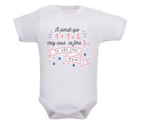 IDYLEA Body annonce grossesse Tu vas être mamie - Idée originale - Coton bio doux - Marquage en France