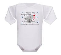 IDYLEA Body bébé- Annonce grossesse grands-parents - Mamie Papi - Dessin Ourson - 0 à 1 mois, MANCHES LONGUES