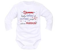 IDYLEA Body bébé La femme la plus formidable et exceptionnelle à mon cœur - Déclaration d’amour personnalisée - Variantes disponibles : Mamie, Maman, Marraine, Tatie…