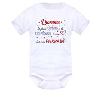 IDYLEA Body bébé La femme la plus formidable et exceptionnelle à mon cœur - Déclaration d’amour personnalisée - Variantes disponibles : Mamie, Maman, Marraine, Tatie…