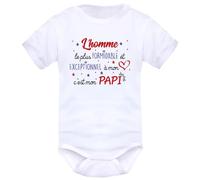 IDYLEA Body bébé La femme la plus formidable et exceptionnelle à mon cœur - Déclaration d’amour personnalisée - Variantes disponibles : Mamie, Maman, Marraine, Tatie…