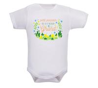 IDYLEA Body bébé mixte Petit poussin deviendra grand - 100% coton Oeko-Tex - Cadeau mignon et plein d’espoir - Marquage français