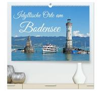 Idyllische Orte am Bodensee (hochwertiger Premium Wandkalender 2027 DIN A2 quer), Kunstdruck in Hochglanz: Der Bodensee ist der größte See Deutschlands.