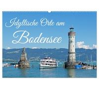 Idyllische Orte am Bodensee (Wandkalender 2027 DIN A2 quer), CALVENDO Monatskalender: Der Bodensee ist der größte See Deutschlands.