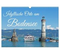Idyllische Orte am Bodensee (Wandkalender 2027 DIN A3 quer), CALVENDO Monatskalender: Der Bodensee ist der größte See Deutschlands.
