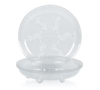 Idyllize Lot de 5 soucoupes en Plastique épais Transparent de 15,2 cm pour Pots (15,2 cm)