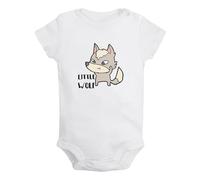 iDzn Animal Little Wolf Barboteuses drôles, Body pour bébé nouveau-né, Combinaisons pour bébés, Tenues une pièce pour bébés de 0 à 24 mois