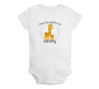 iDzn I Have The Worlds Best Mommy Barboteuses drôles, Body pour bébé nouveau-né, Combinaisons pour bébés, Tenues une pièce pour bébés de 0 à 24 mois