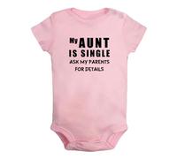 iDzn My Aunt Is Single Ask My Parents For Details Barboteuses drôles, Body pour bébé nouveau-né, Combinaisons pour bébés, Tenues une pièce pour bébés de 0 à 24 mois