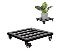 IDZO Jardinière carrée - 35,6 cm - Métal - Noir