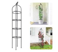 Idzo Treillis obélisque en Plastique pour Plantes grimpantes d'extérieur de 1,5 m de Haut, Treillis de Jardin de 177,8 cm pour Support de Plantes en Pot, 1 pièce, revêtement en Plastique