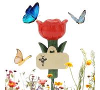 Ie Schmetterlingsfutterstelle Blumenförmige Harz-Dekoration - Dekoration Für Den Außenbereich, Hof Und Garten,für Schmetterlinge Und ALS Futterstelle, Einsetzbar in Der Voliere, Zu Hause, Im