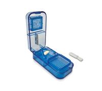 IEA Medical Coupe-comprimé 2 en 1 - séparateur de comprimés avec broyeur intégré - coupe-pilules portable avec rangement - pour petits et grands comprimés