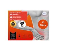 IEA Medical Lot de 30 pansements chauffants, 13 x 19 cm (taille XL), chauffants pour le corps, chauffe-dos, chaleur profonde, pour les douleurs musculaires et articulaires, autocollants