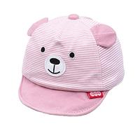iEasey Ours Casquette de Baseball Bébé Filles Garçons de 3-12 Mois, Motif Chapeau en Coton Chapeaux de Soleil Anti-UV Plage Douce Casquette Visière Réglable Nouveau-né Casquette pour Printemps Eté