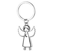 IEBTAWN 1Pezzi - Porte-Clés Ange Gardien, Pendentif Porte-Bonheur, Ange avec Cœurs pour Examens Ou Voiture, Idéal comme Cadeau pour Femmes, Petites Amies, Collègues. (1274)