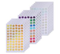 IEBTAWN 900 Pièces/15 Feuilles Gommettes Étoiles Autocollantes, Étoiles Dorées Et Argentées, Autocollants De Récompense Pour Enfants, Étudiants Et Enseignants, Diy Scrapbooking, Décoration Brillante