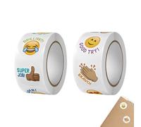 IEBTAWN IEBTWN 1000 Pièces Autocollants De Récompense Sticker De Motivation Pour Enseignant Parent Fourniture Scolaire Encouragement Gommette 2.5Cm
