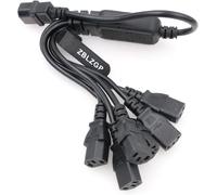 IEC 320 C14 Male to 4XC13 Female Power Cable,C14 to 4 x C13 UPS/PDU Type Y,250V/10A (C14-6xC13 60cm)