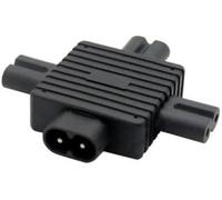 IEC 320 Figure 8 C8 Male to 3 x C7 Female Splitter Adapter for Power Supply 1 Input 3 Output CableCC