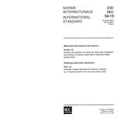 IEC 60034-15 Ed. 2.0 b:1995, Rotating electrical machines - Part 15: Impulse voltage withstand levels of rotating a.c. machines with form-wound stator coils