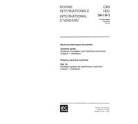 IEC 60034-16-1 Ed. 1.0 b:1991, Rotating electrical machines - Part 16: Excitation systems for synchronous machines - Chapter 1: Definitions